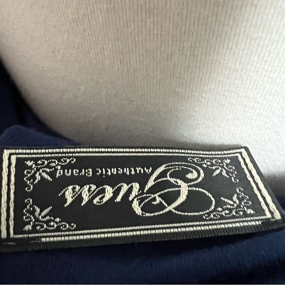 Vintage Guess Navy Lace Beaded Camisole Y2K Romantic Top M - Picture 7 of 8